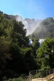 Terni (TR), Italy - May 10, 2016: The famous Marmore waterfall, Terni, Umbria, Italy