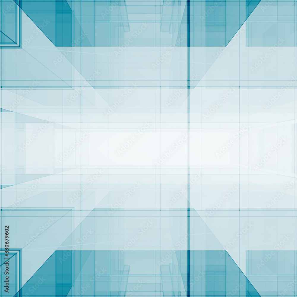 Abstract cubes 3D rendering Abstract cubes 3D rendering