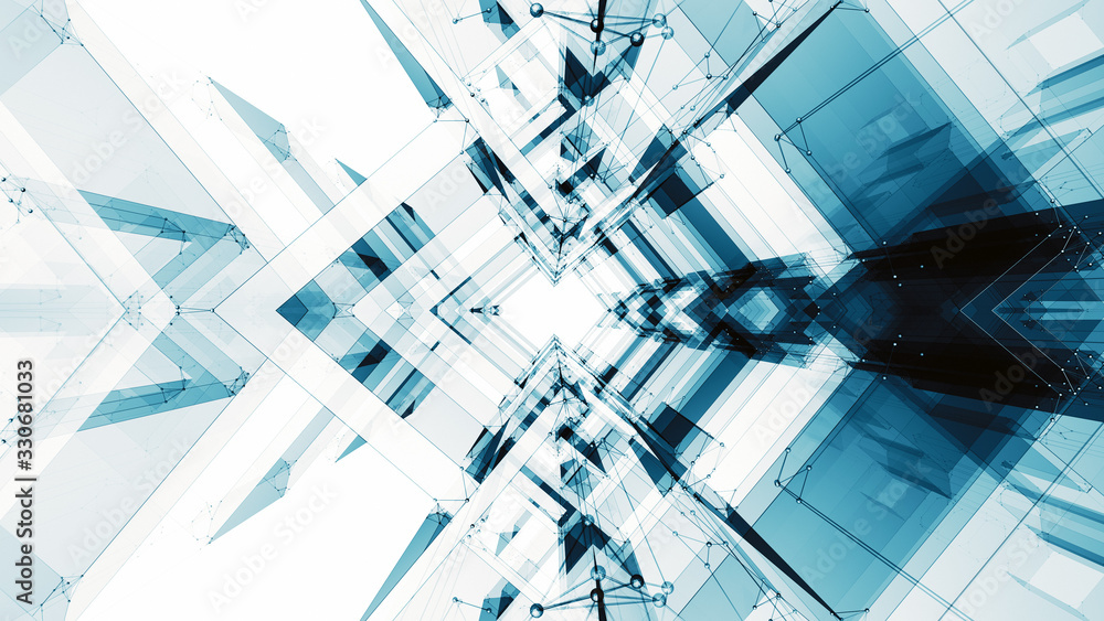 Obraz premium Abstract background futuristic concept space technology