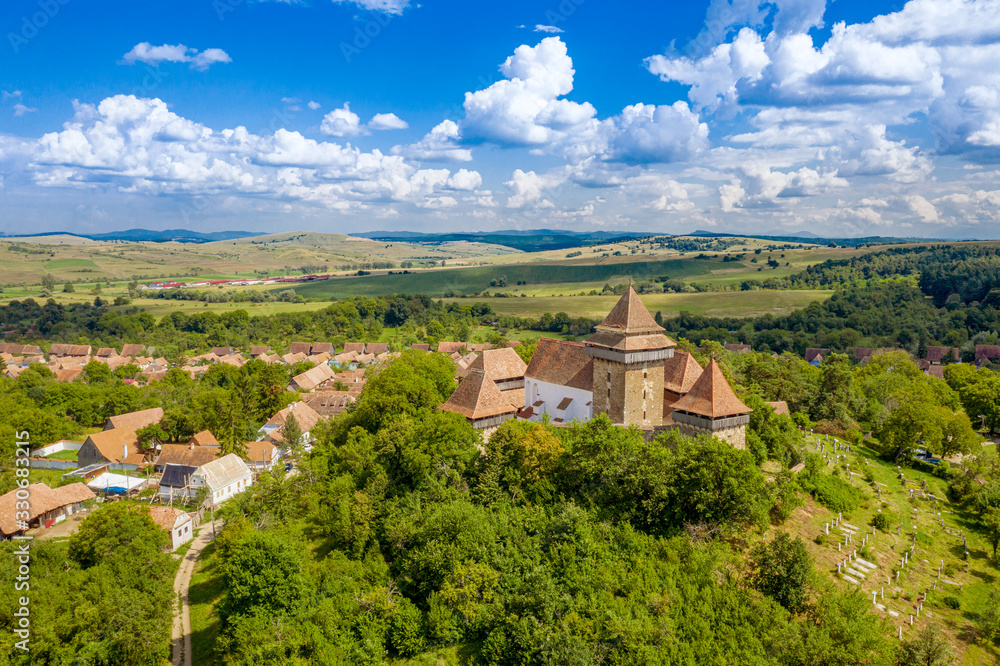 Viscri fortified saxon Church in Transylvania, Romania