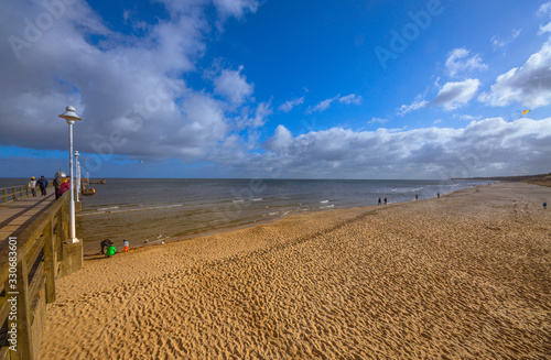 Baltic Sea, Usedom Island, winter, morning. Pictures of carefree life, practically just a few hours before the corona virus crisis changes everyone: the island is now closed. Fear instead of joy.