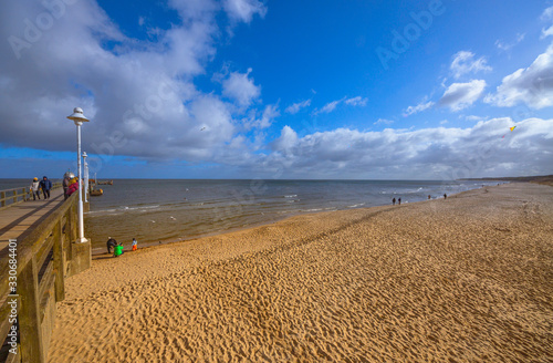 Baltic Sea, Usedom Island, winter, morning. Pictures of carefree life, practically just a few hours before the corona virus crisis changes everyone: the island is now closed. Fear instead of joy.