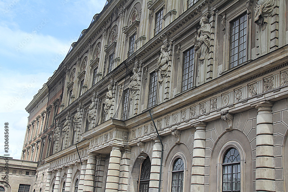 Side View of Stockholm Palace Official Residence