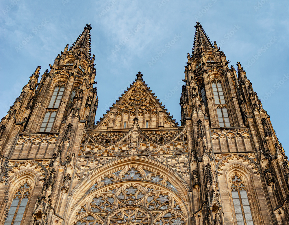 St. Vitus Cathedral in Prague. Czech Republic.