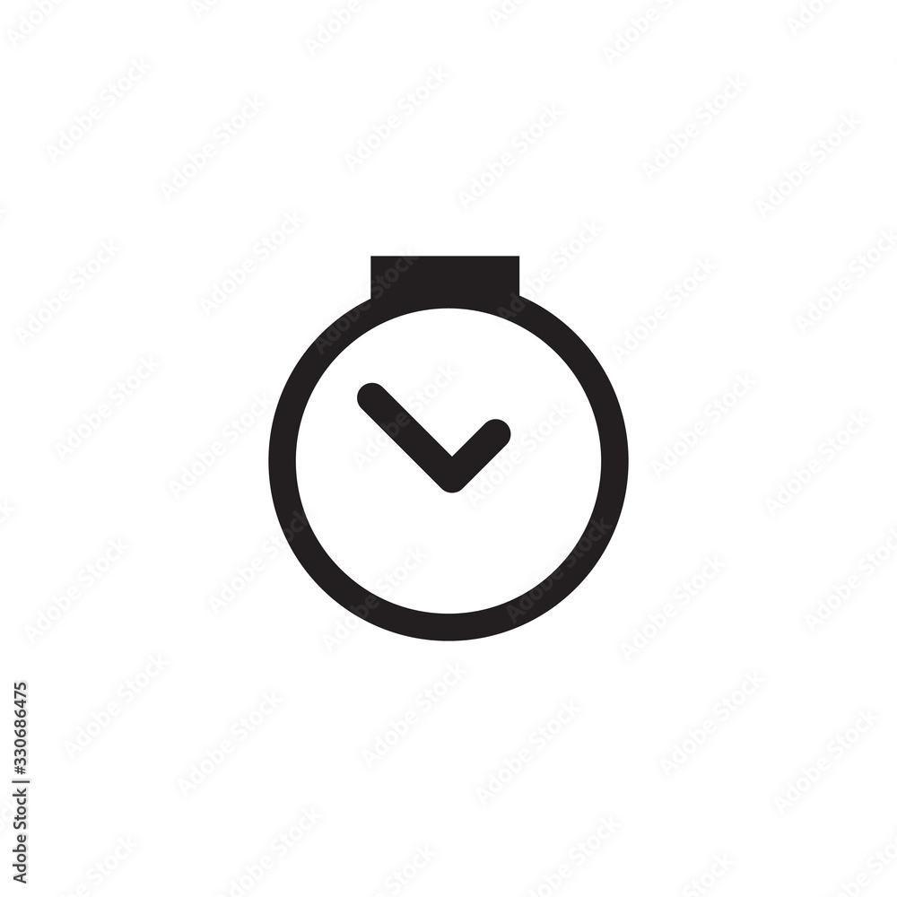 Stopwatch icon, timer button. Mesure speed or time. Stock Vector illustration isolated on white background. Stopwatch icon, timer button. Mesure speed or time. Stock Vector illustration isolated on white background.
