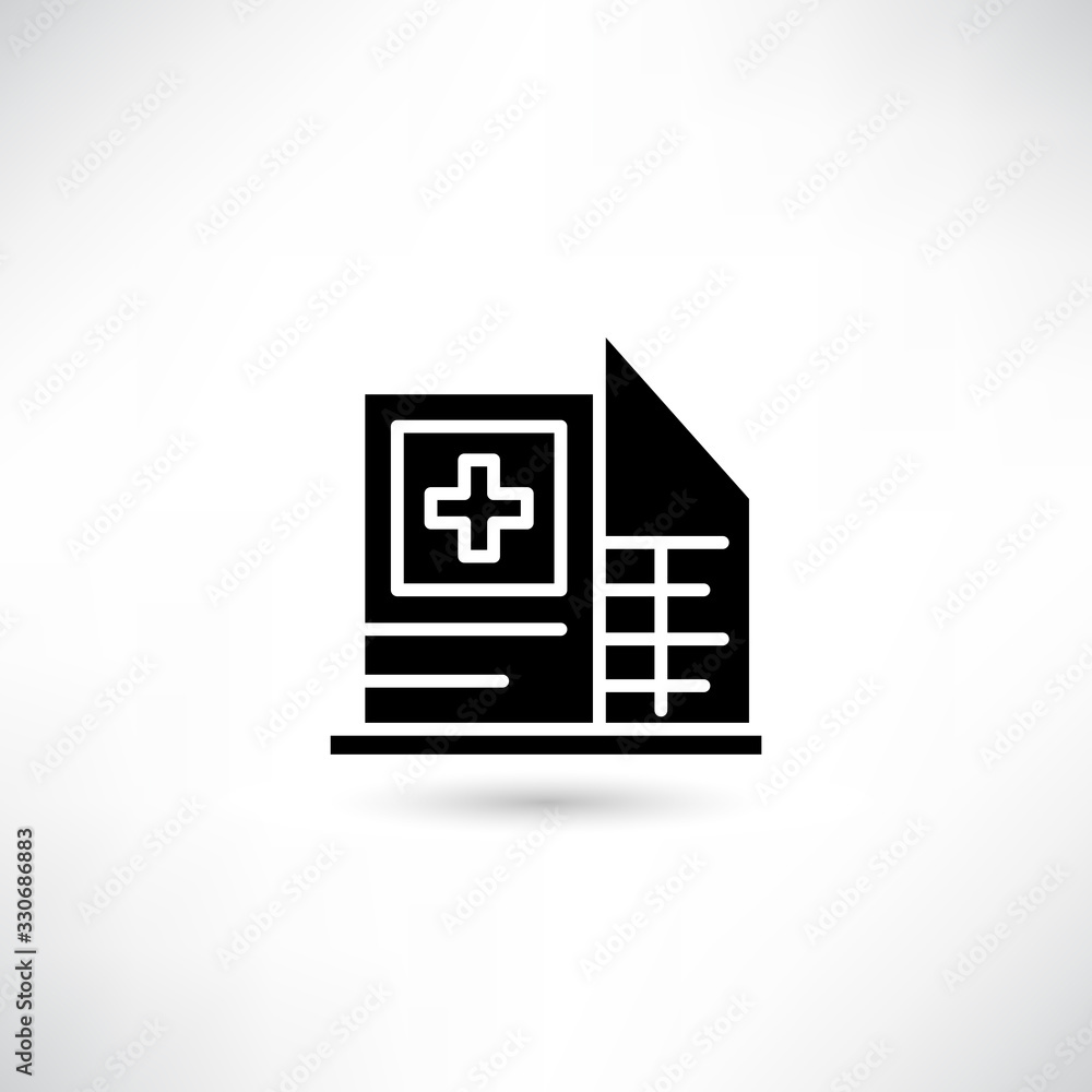 hospital icon on white background hospital icon on white background
