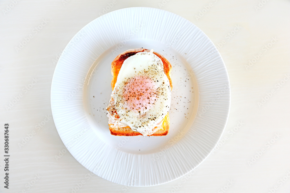 Simple egg cheese toast Simple egg cheese toast