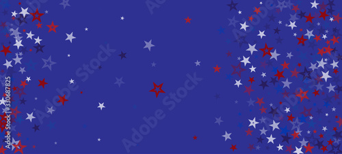 National American Stars Vector Background. USA Independence 11th of November President's Veteran's Memorial 4th of July Labor Day 