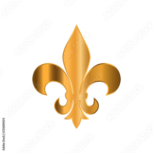 fleur de lis - ornament icon vector design template