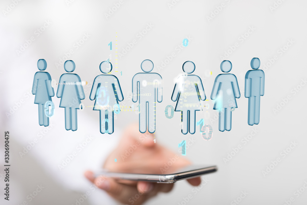 abstract social network scheme, which contains business people abstract social network scheme, which contains business people