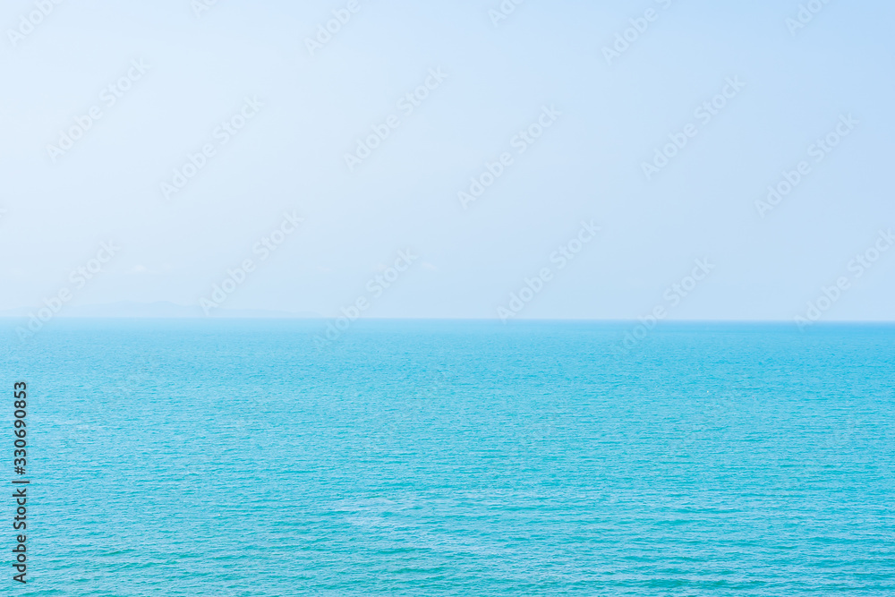 Beautiful tropical nature of beach sea ocean bay around coconut palm tree Beautiful tropical nature of beach sea ocean bay around coconut palm tree
