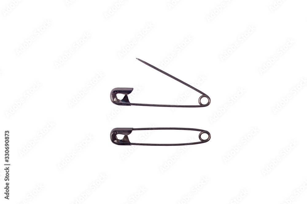 Safety pin isolated on white background. Safety pin isolated on white background.