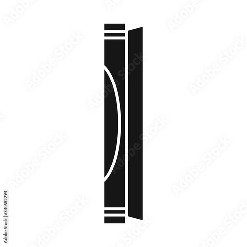 Vector illustration of pipe and money icon. Graphic of pipe and paper stock symbol for web.