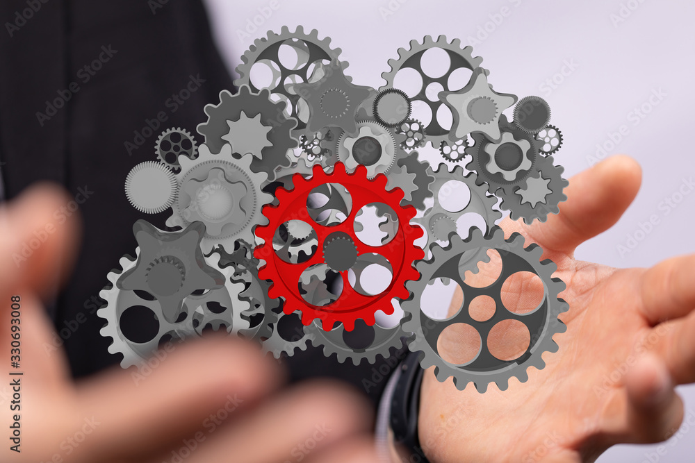gear Technology setting concept background. gear Technology setting concept background.