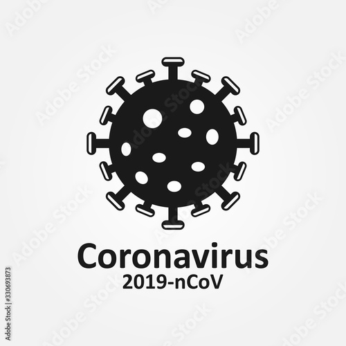Coronavirus Bacteria Icon, 2019-nCoV Coronavirus Bacteria icon. Coronavirus outbreak Stop virus. Isolated vector icon of virus on white background for poster, banner, flyer.