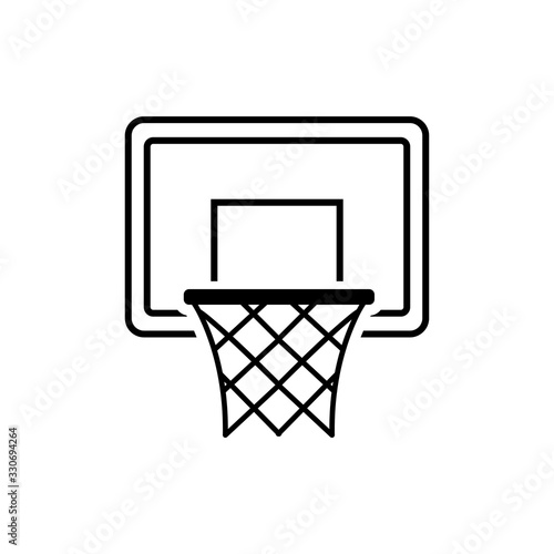 Basketball hoop icon. Vector concept illustration for design.