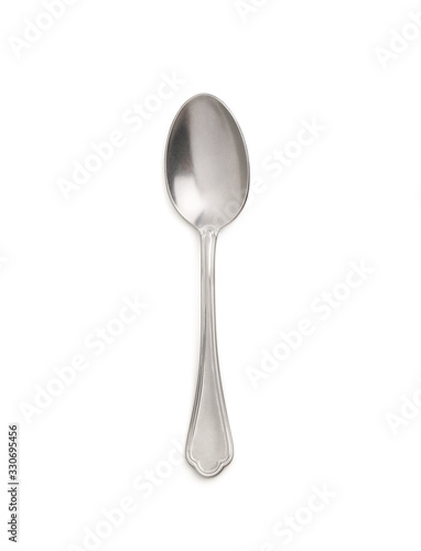 antique spoon isolated on white background