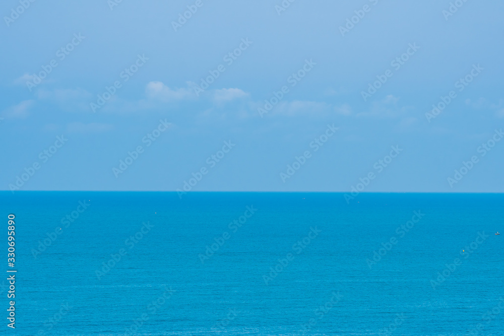 Beautiful tropical nature of beach sea ocean bay around coconut palm tree Beautiful tropical nature of beach sea ocean bay around coconut palm tree