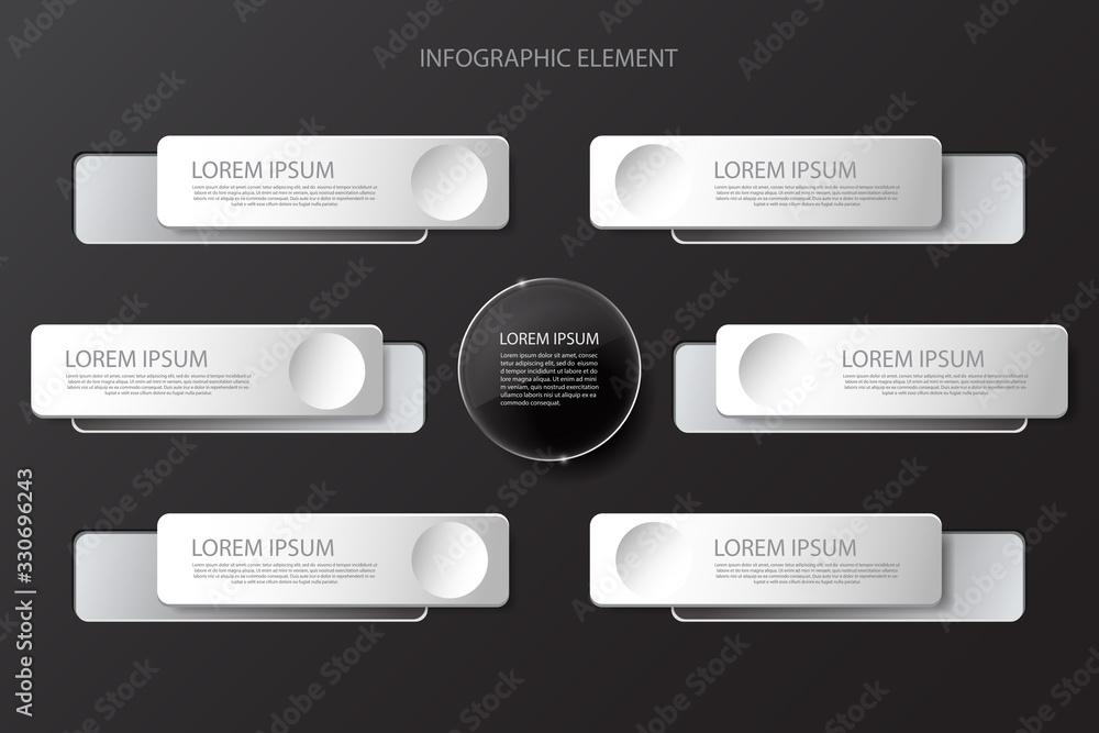 Modern minimal black infographics design element for business presentation. Vector illustration eps 10. Modern minimal black infographics design element for business presentation. Vector illustration eps 10.