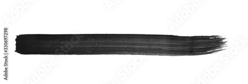 Handgemalter Pinselstreifen mit schwarzer Farbe