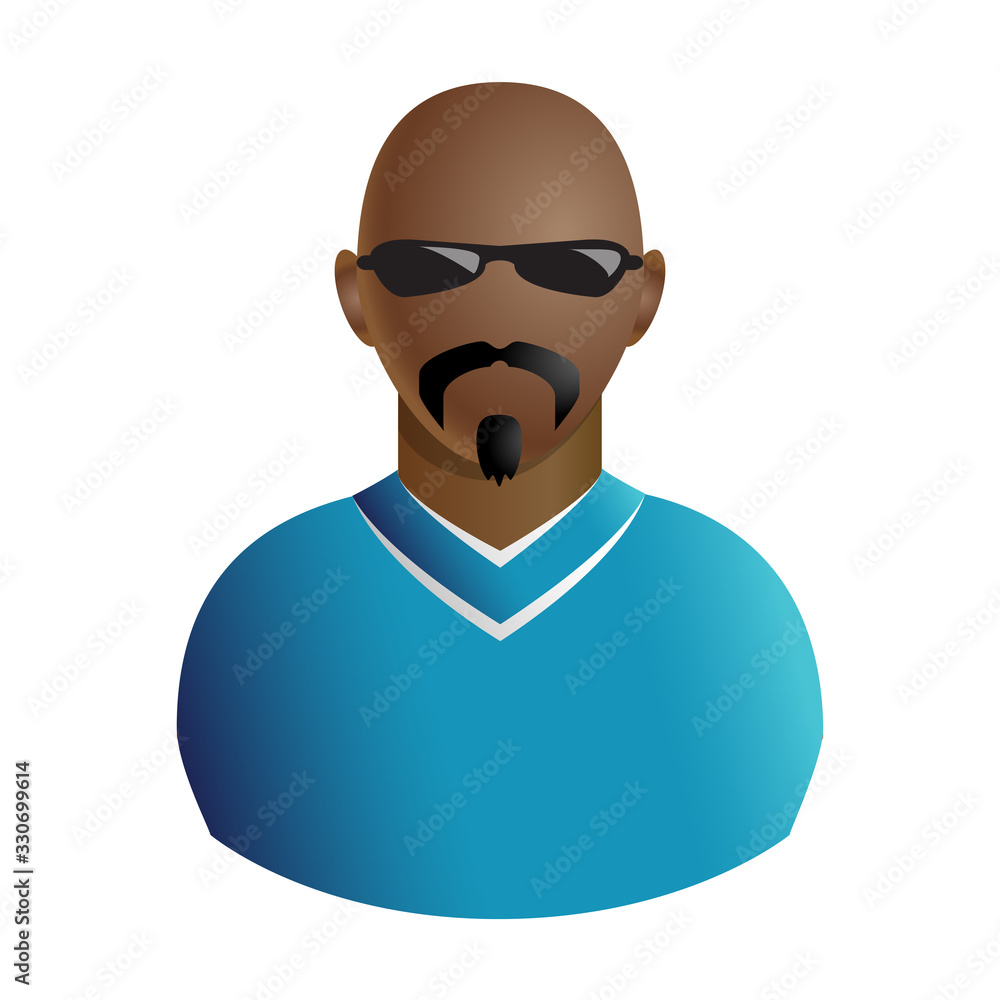 User or member avatar man people icon isolated on white background. Illustration User or member avatar man people icon isolated on white background. Illustration