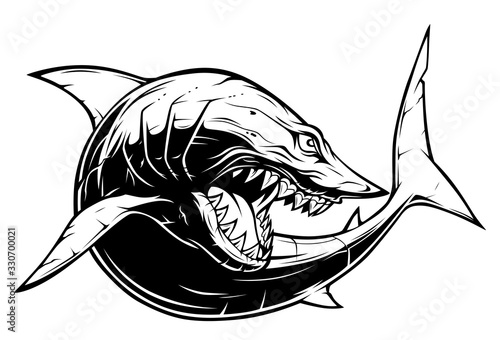 Drawing anger shark