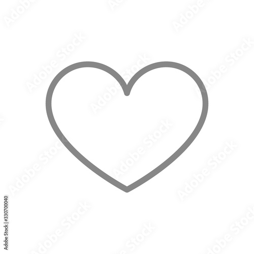 Like, heart line icon. Love, feedback symbol.