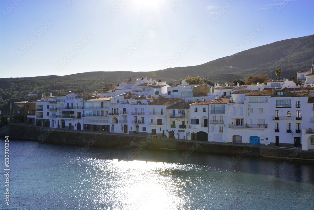 Main view of the beautiful town of Cadaqués, Costa Brava, Mediterranean Sea, Catalunya, Spain