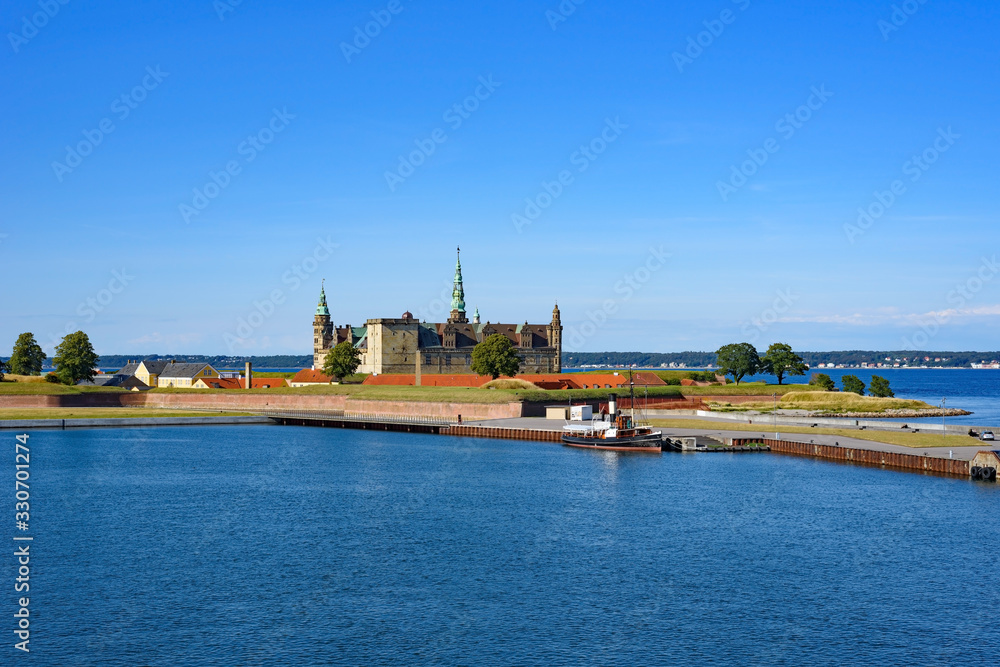 Castle of Hamlet at Kronborg in Helsingor (Elsinore). Denmark