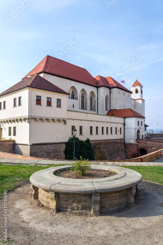 Beautiful Spilberk castle exterior, Brno, Southern Moravia, Czech Republic, sunny day photo