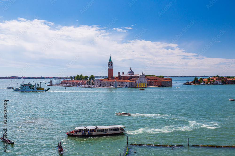 San Giorgio Maggiore viewed from the main island in Venice