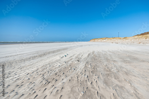 empty beach in winter