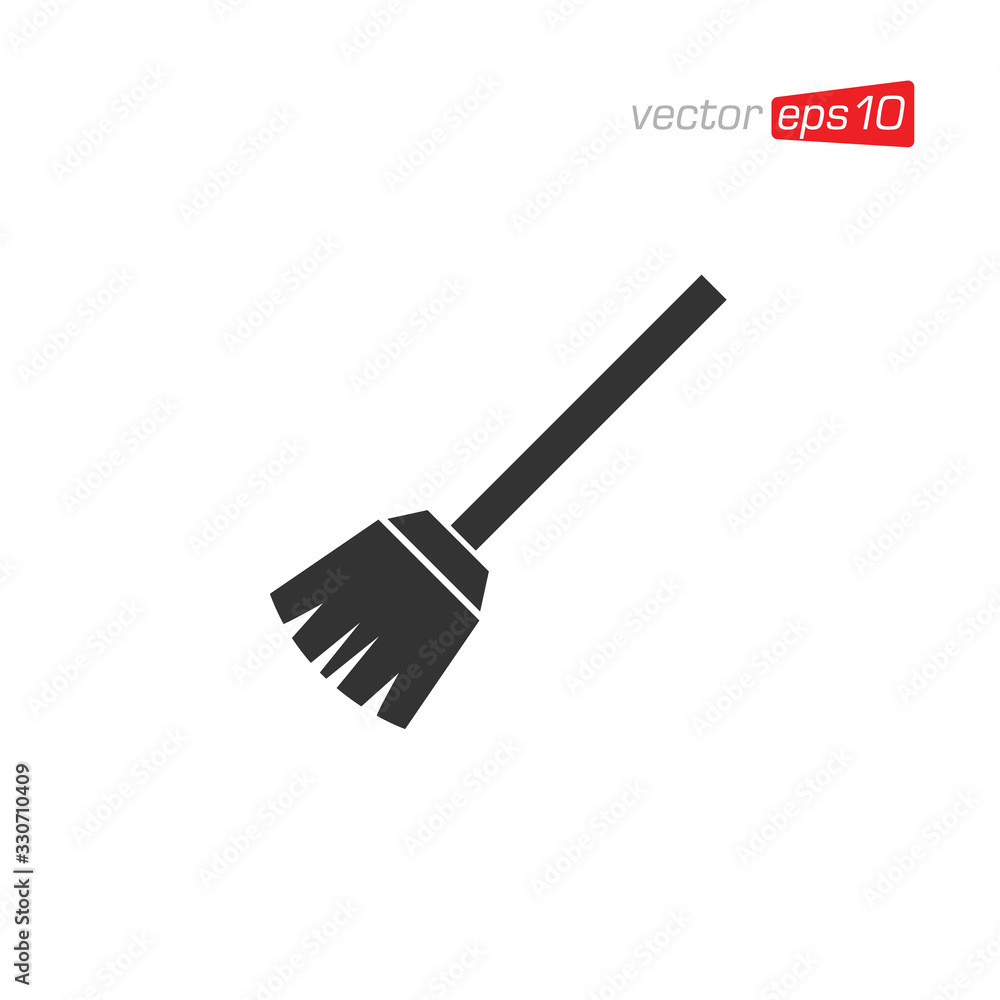 Broom Cleaning Icon Design Vector Broom Cleaning Icon Design Vector