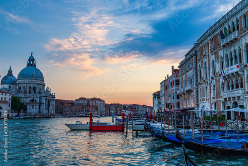 unset over Venice and the Grand Canal on a summer evening © JeanLuc Ichard
