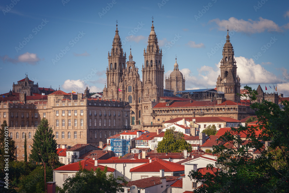 Cathedral of Santiago de Compostela, is where the different pilgrimage roads of all Europe culminates, to visit the tomb of the apostle Santiago