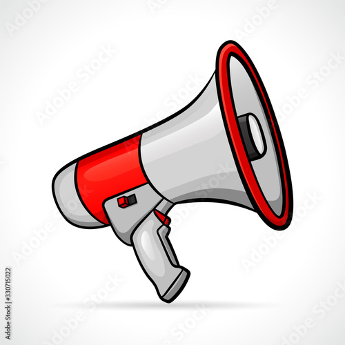 Vector megaphone design isolated drawing