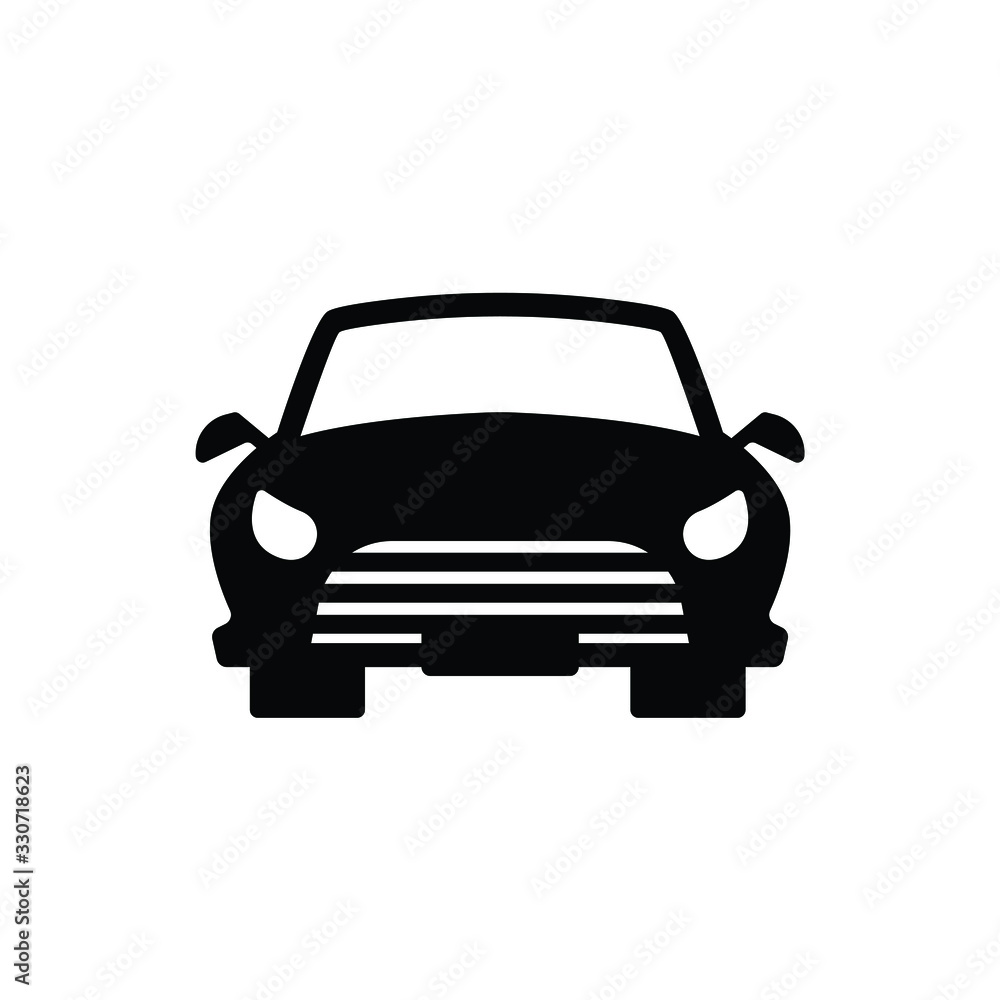 Car front icon vector