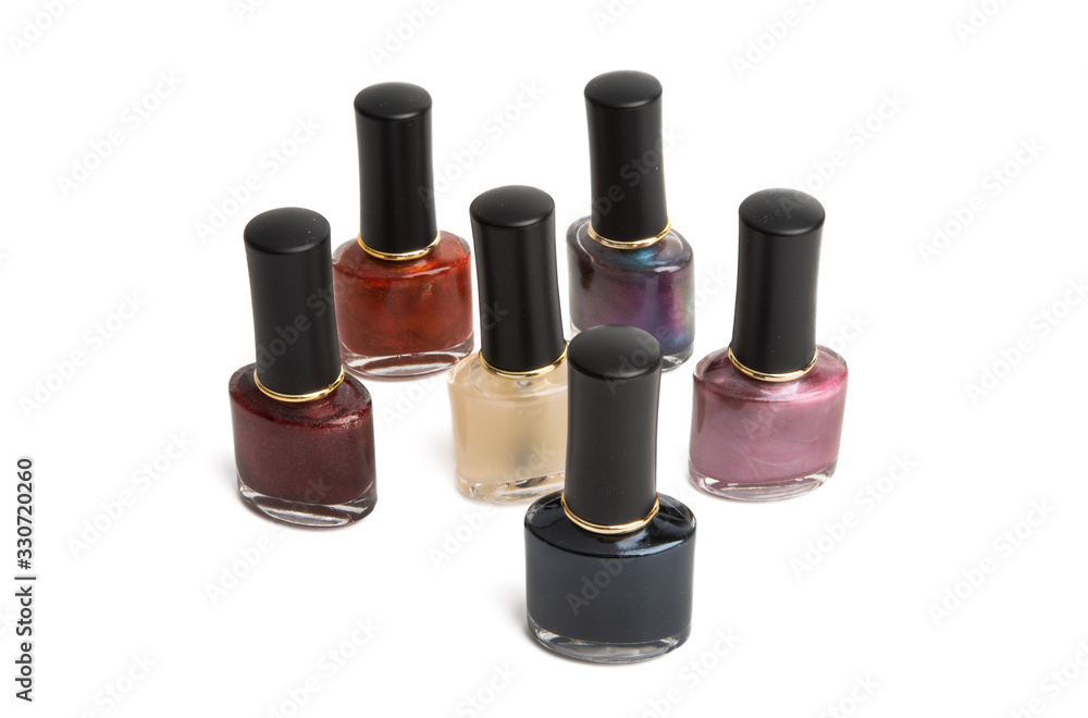 nail polishes isolated