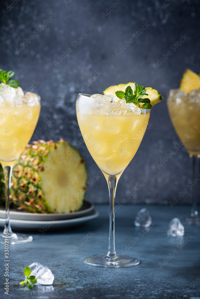 cocktail with pineapple cocktail with pineapple