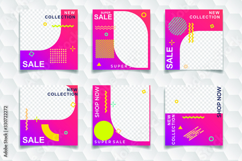 Modern Bundle Social Media banner Template. Elegant sale and discount promo. Business presentation template.