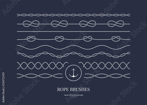 Nautical rope frames and bordes