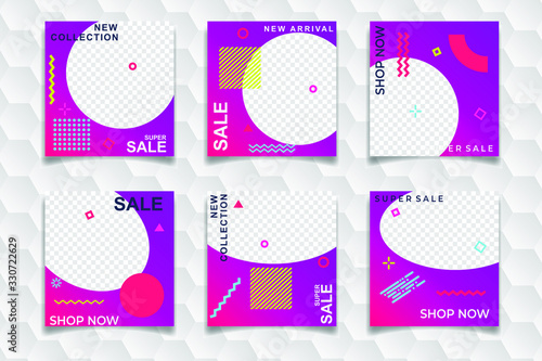 Modern Bundle Social Media banner Template. Elegant sale and discount promo. Business presentation template.