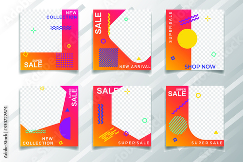 Modern Bundle Social Media banner Template. Elegant sale and discount promo. Business presentation template.