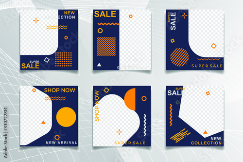 Modern Bundle Social Media banner Template. Elegant sale and discount promo. Business presentation template.