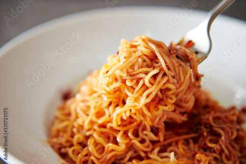 Korean mixed spicy instant noodle 