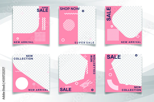 Modern Bundle Social Media banner Template. Elegant sale and discount promo. Business presentation template.