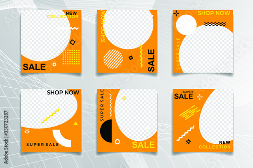 Modern Bundle Social Media banner Template. Elegant sale and discount promo. Business presentation template.