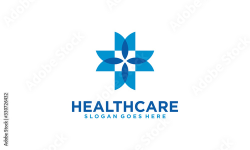 health and medical logo design elegant and simple concept 
