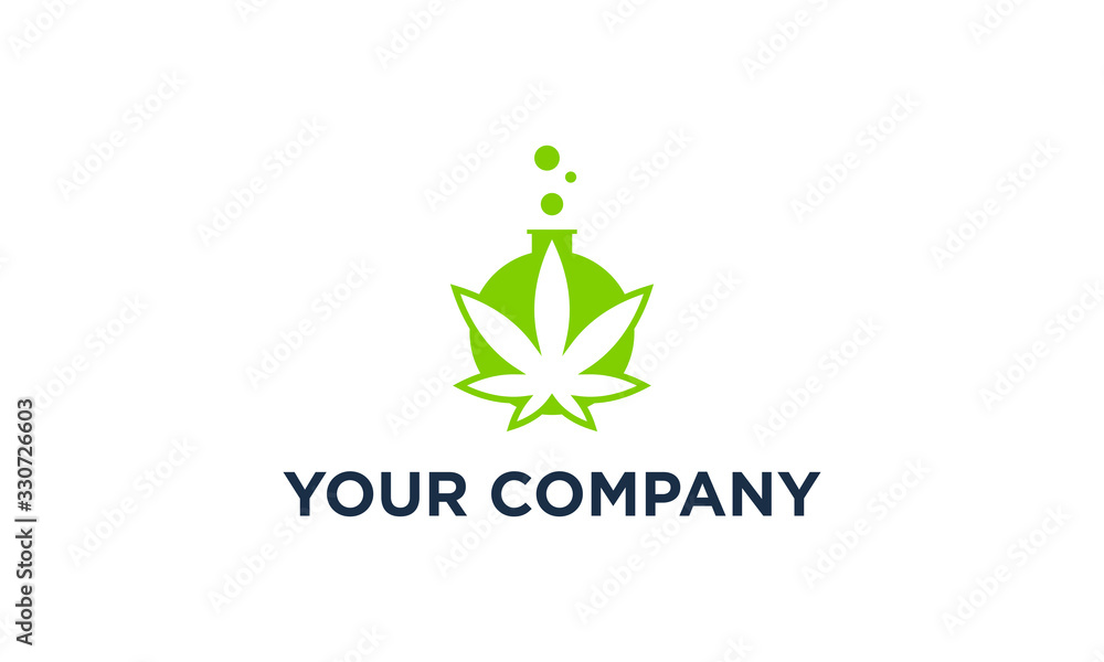 hemp, cannabis logo design vector for lab and medical business hemp, cannabis logo design vector for lab and medical business