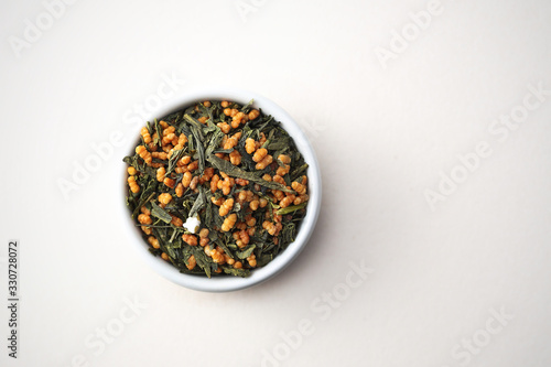 Genmaicha Japanese green tea with roasted brown rice.